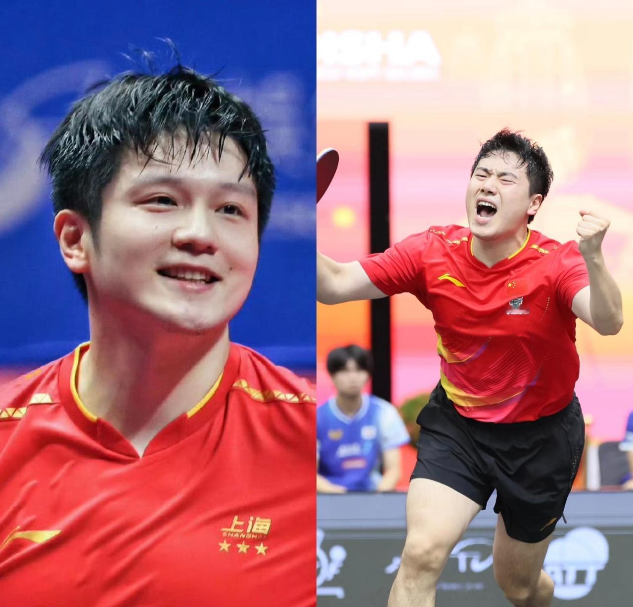 梁靖崑与樊振东的比赛，真是让人看得热血沸腾。俩人实力相当，可梁靖崑似乎总差那么一