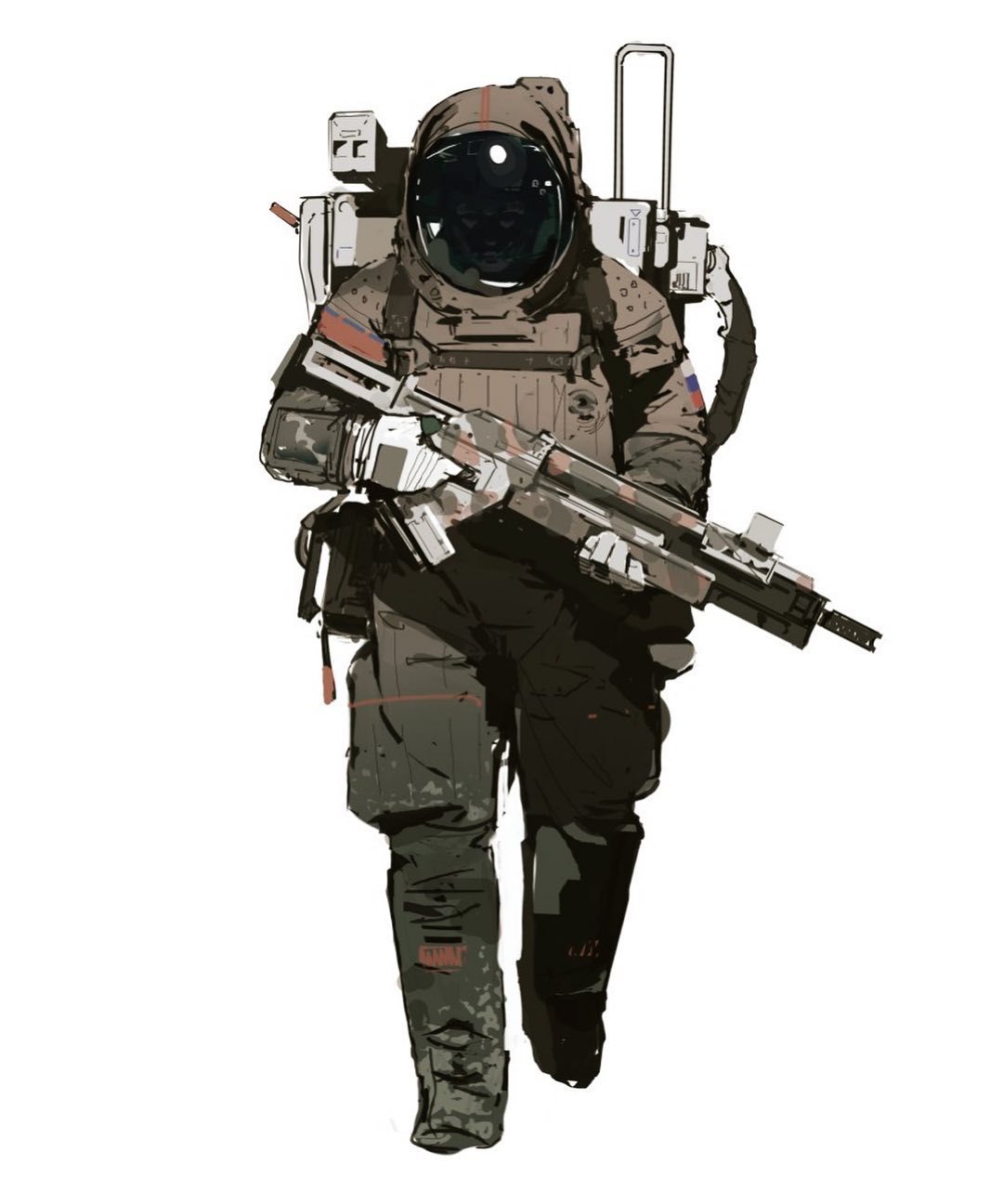 武装宇航员by Valentin Demchenko 