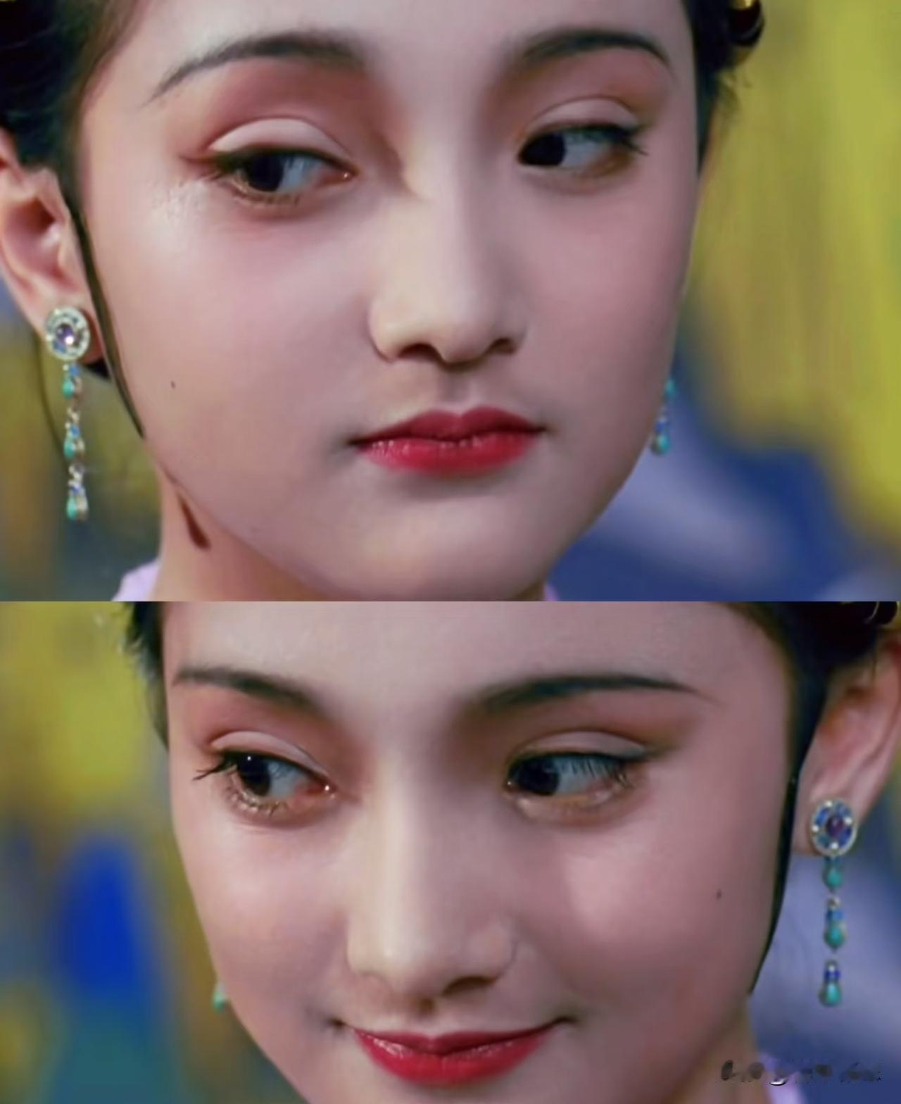 如果不说
真认不出
也没想到
图中的古装美人
是周迅
不得不惊叹
少女时期的周迅