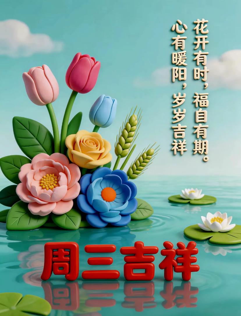 🌺2026./6.17.心怀明朗.福运常临🌺

🌿🌸晨风轻绕夏日长，朝晖
