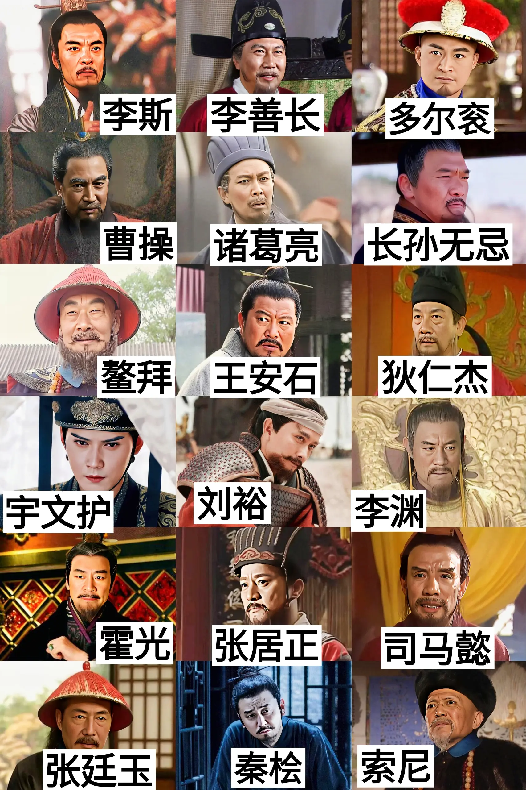 如果你是君王，你会选择谁做你的辅政大臣呢？