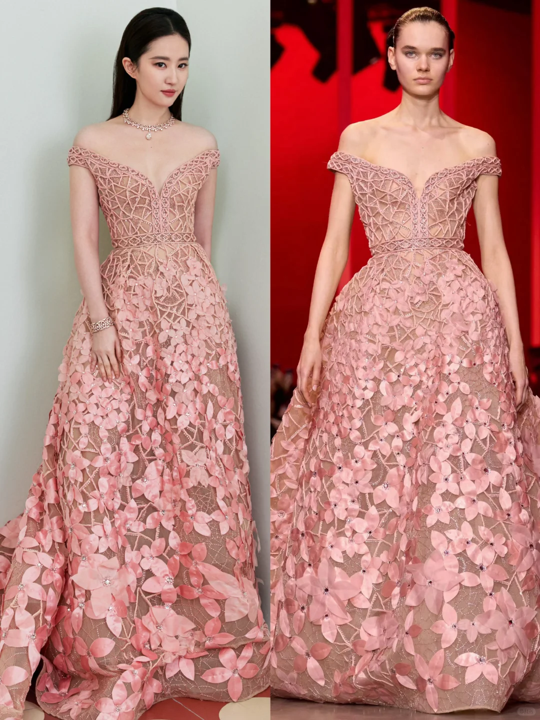 刘亦菲今日的战袍依旧是Elie Saab！！