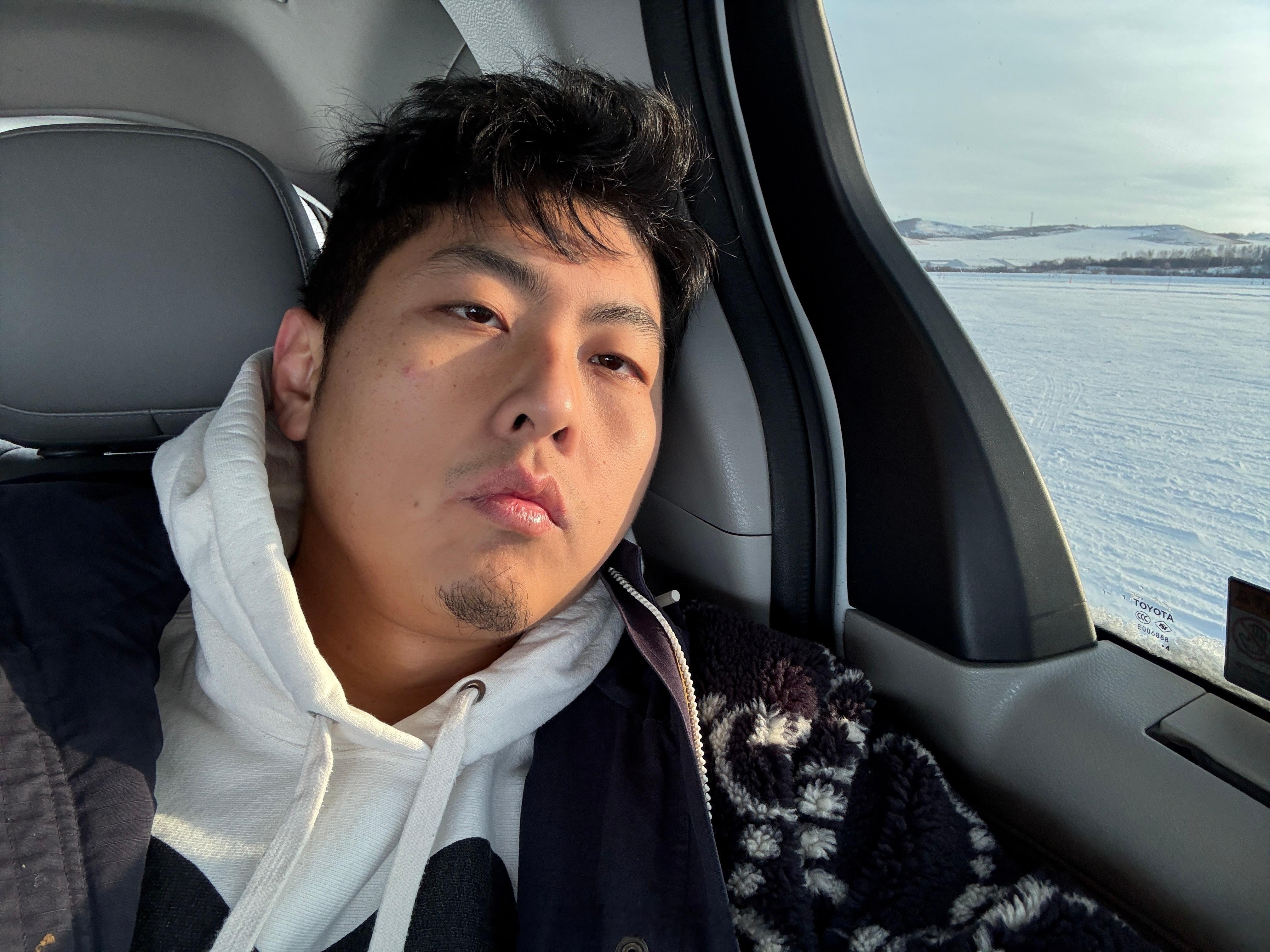 最高温度，零下19℃，来这录节目，生无可恋...（我这发型是不是有点像乔鲁诺乔巴