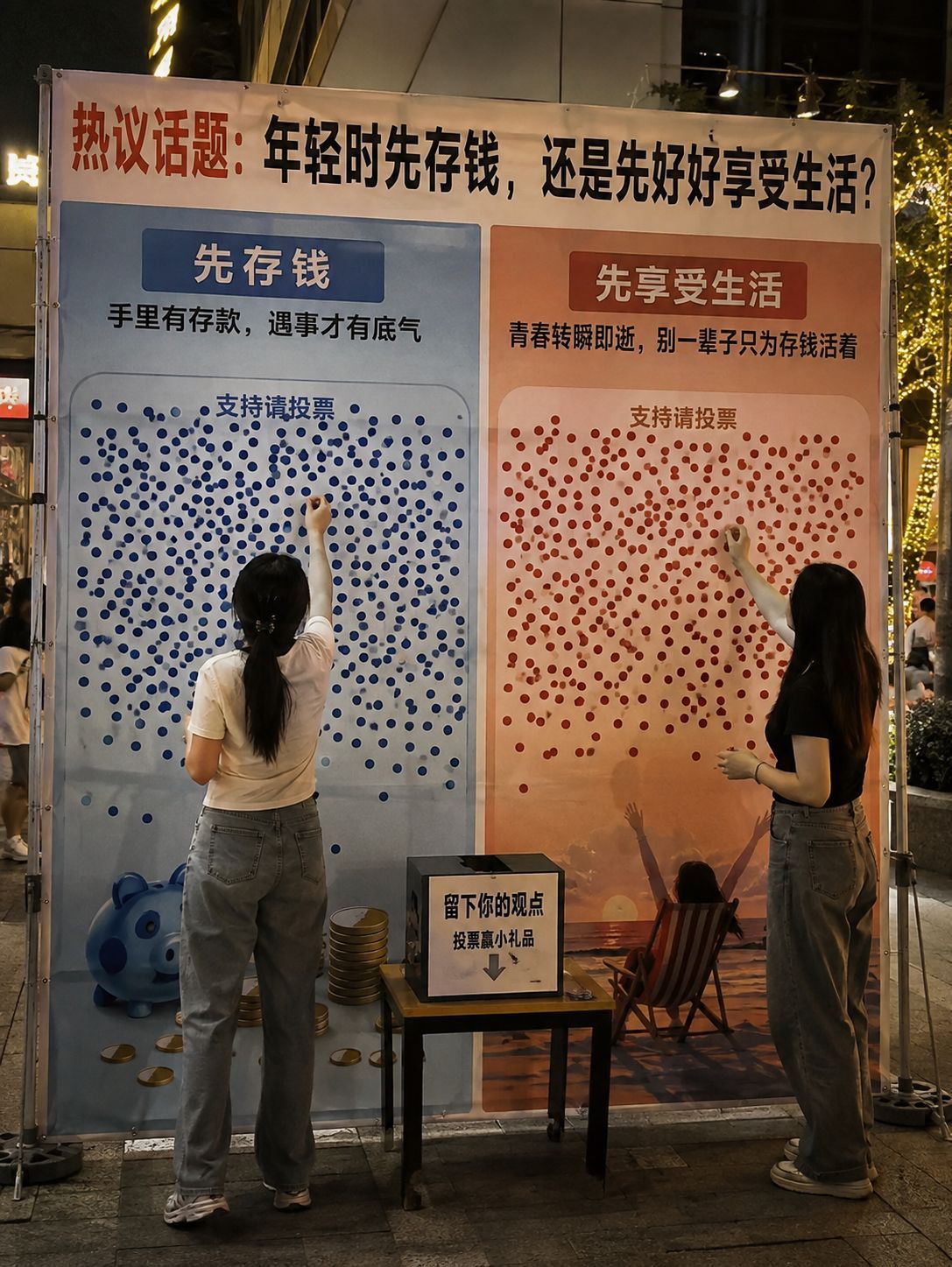 有人说手里有钱，遇事不会慌，也有人说青春就这么几年，别为钱活一辈子。 