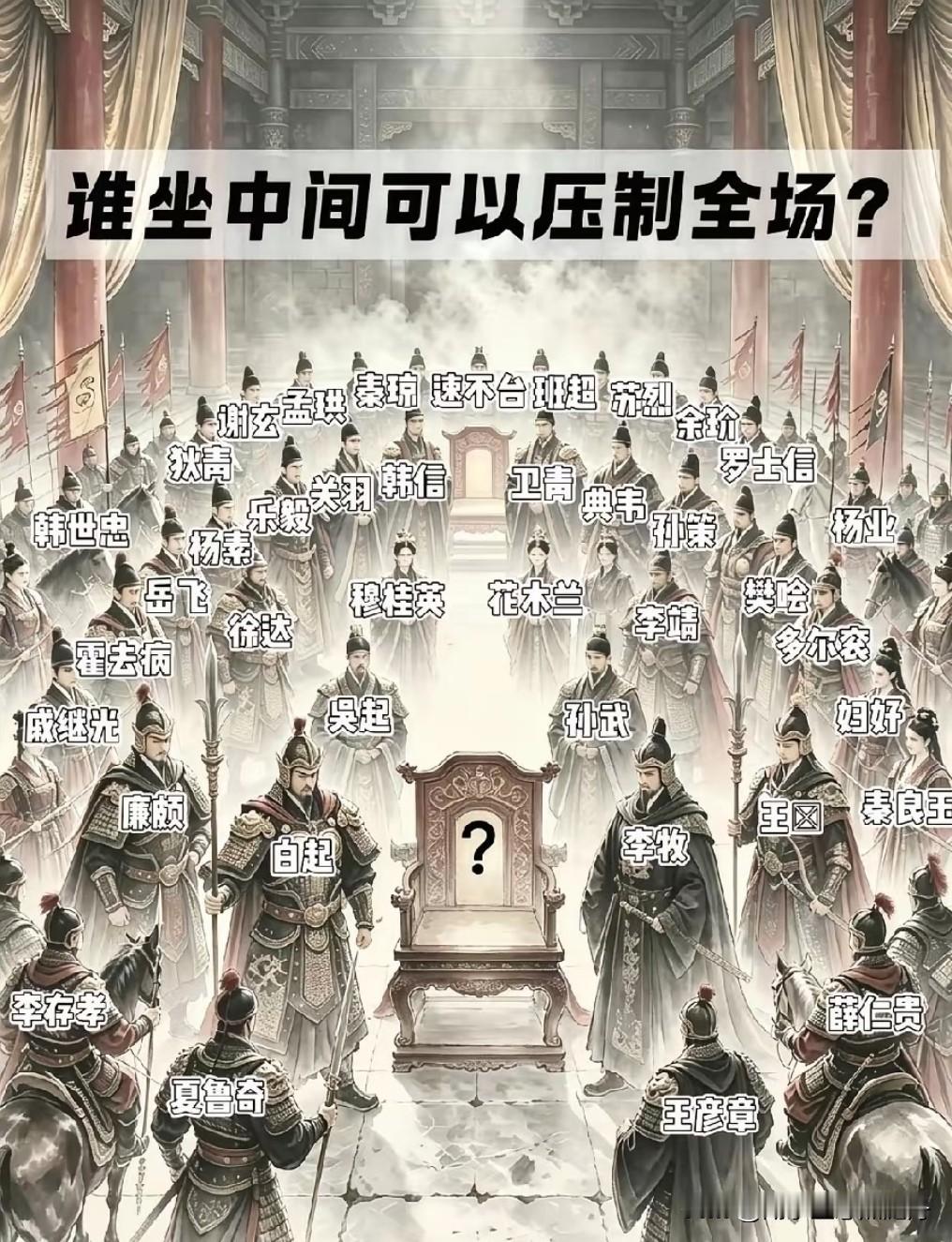 这个位置的确不好坐，
大家觉得霸王可否一坐呢？