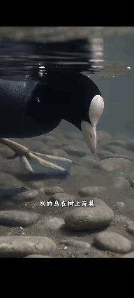 它用喙把石头一块块码齐，石基总重可达一吨半。
