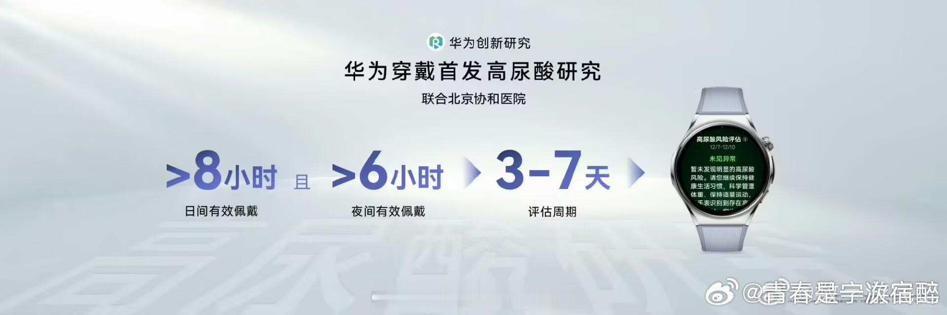华为WATCH6首发高尿酸风险评估想要做高尿酸风险筛查不用跑医院，华为WATCH