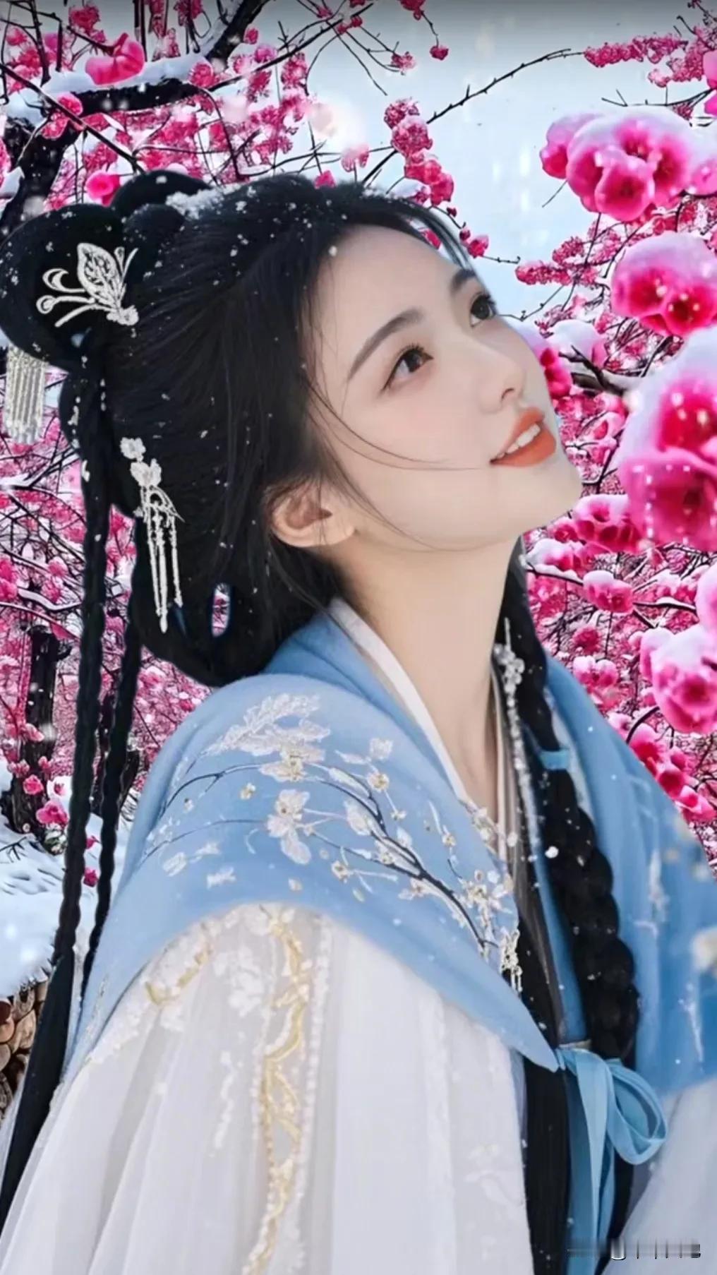 粉樱盛开的时候，世界仿佛被温柔包裹。就像在江滨公园看到的，它们在路边、绿化带肆意