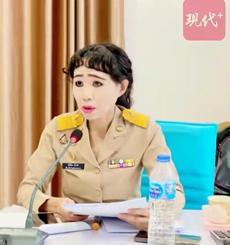 这个女公务员的妆容怎么样？

精致吗？

如果是国内的，会被网友骂吗？如果集体声