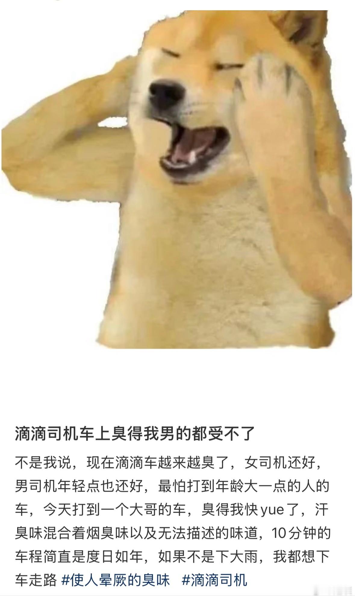 越来越容易打到臭车了 主要是现在冬天了，也不敢开窗户，各种味道都混合在一起，再加