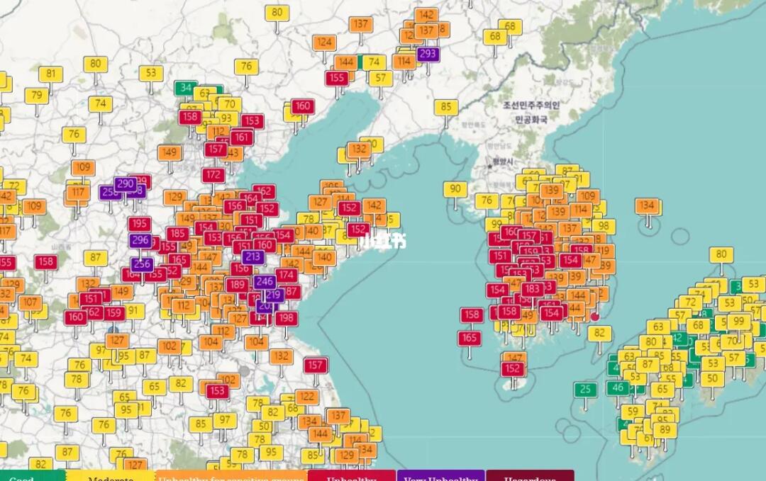 残留沙尘继续影响山东及周边地区😷