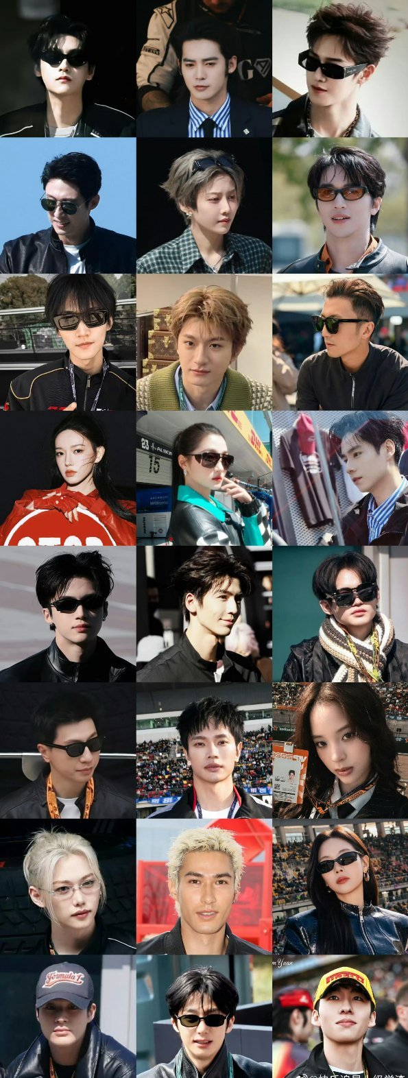 F1大奖赛出席明星路透F1明星出席阵容咱就是说好多熟悉的明星啊！！娱乐