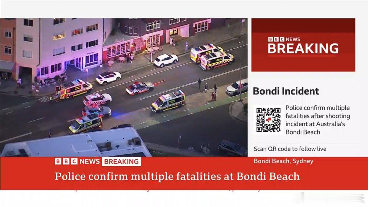 世界知名的澳大利亚悉尼邦代海滩（Bondi Beach）12月14日傍晚发生枪击