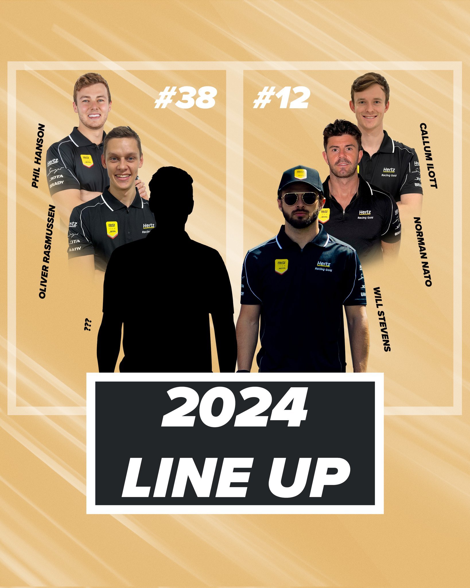 Jota公布2024赛季#WEC#完整车手阵容，F1世界冠军巴顿加入，英国车队英