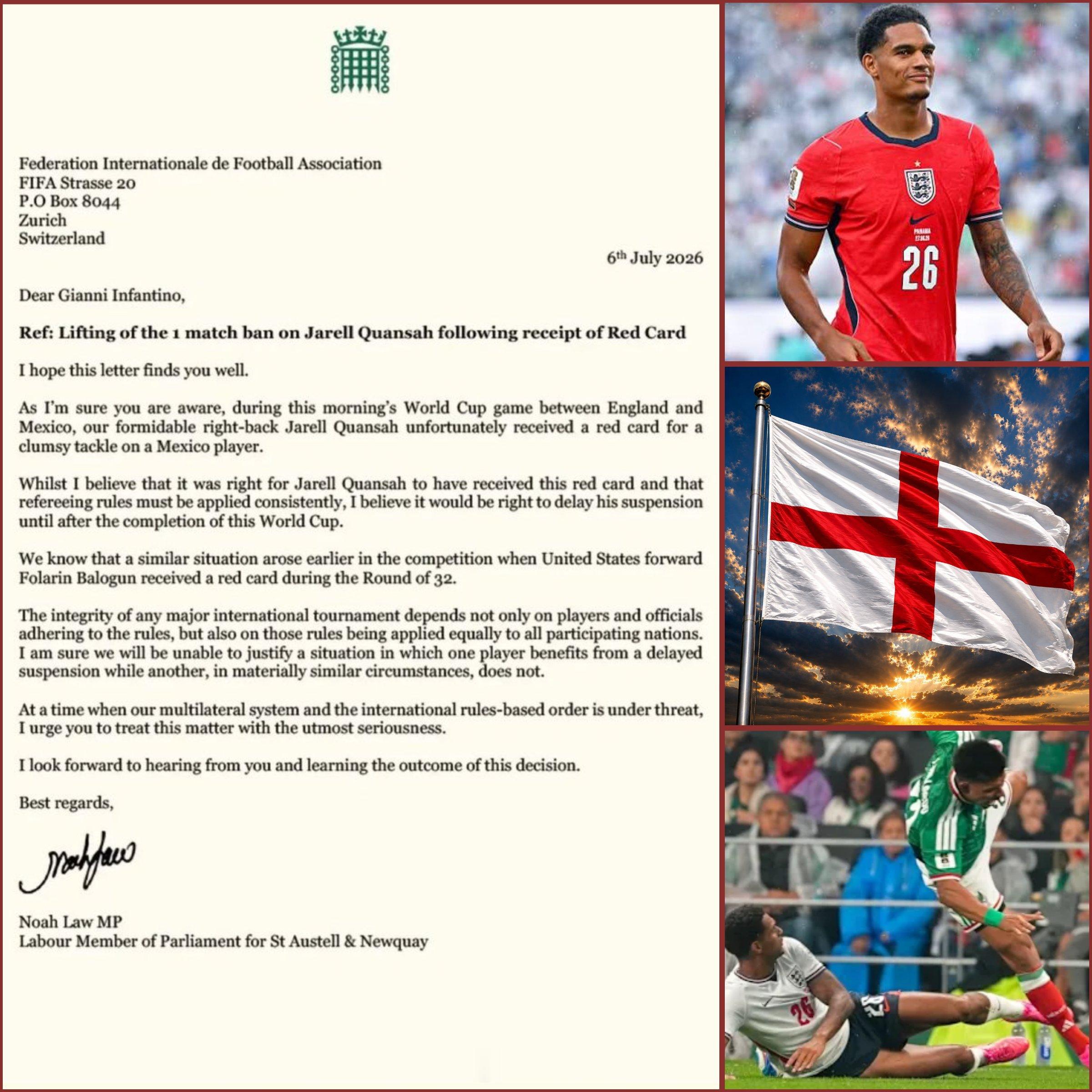特朗普把FIFA世界杯变成了一个笑话。现在，英国方面正要求国际足联撤销英格兰球员