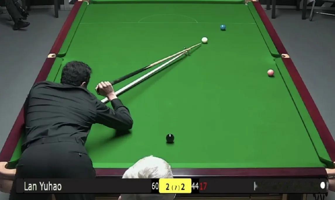 谢哈布62-60实现单局逆转，比分带到3-2领先，拿到赛点。
蓝裕豪打丟超分蓝球