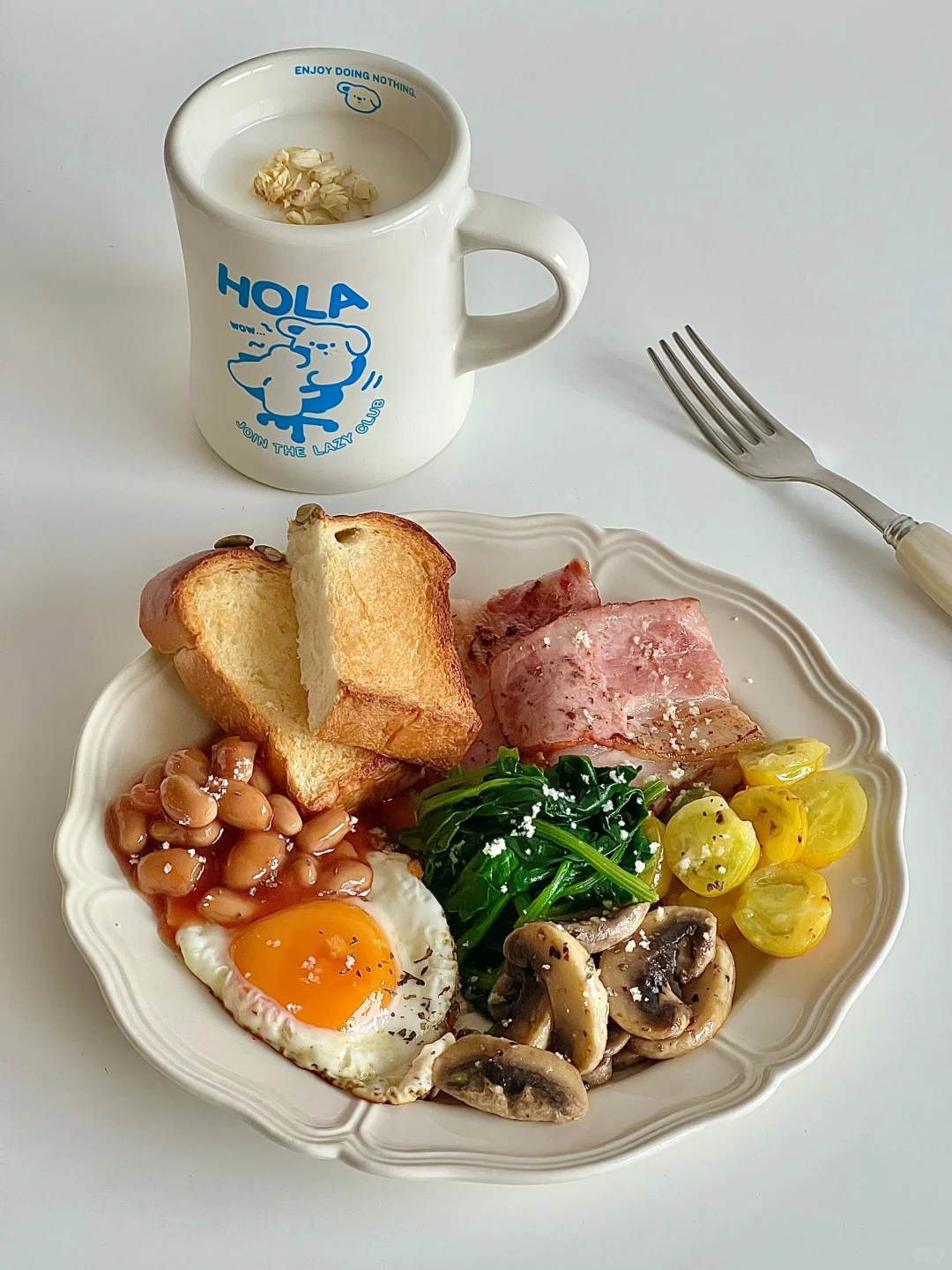 一人食｜英式早餐盘🍞🥓🍳🍅