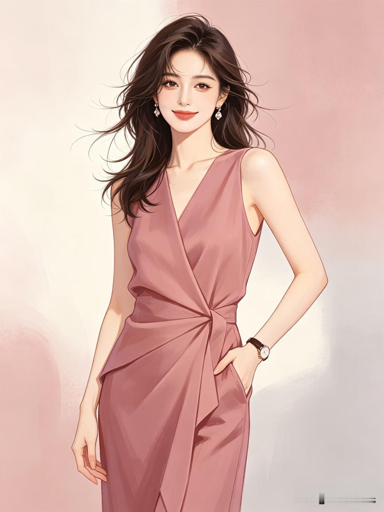 温柔且从容，优雅自发光
甜半格温柔优雅女生头像插画分享
甜美温柔头像 甜美女神头