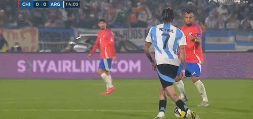 比达尔对德保罗：来来来智利vs阿根廷 ​​​