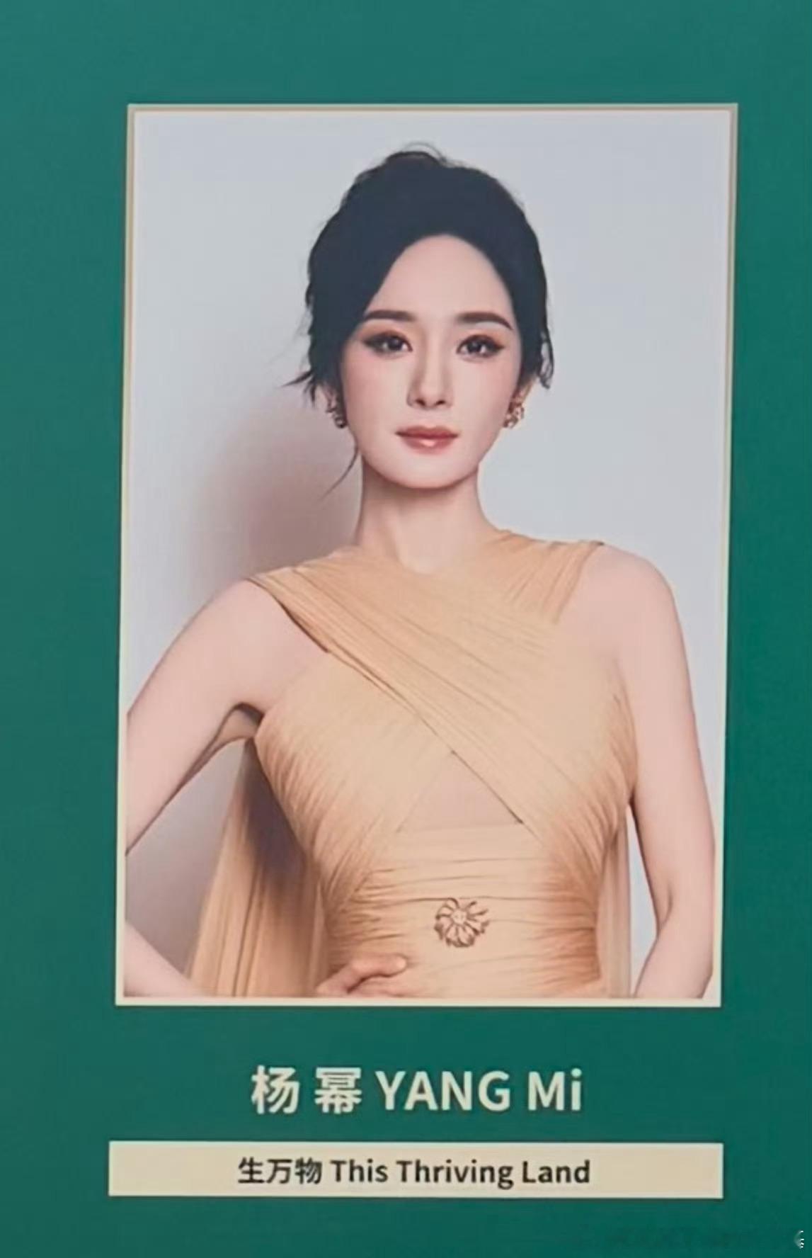 杨幂白玉兰提名晚宴公式照我女神来了 