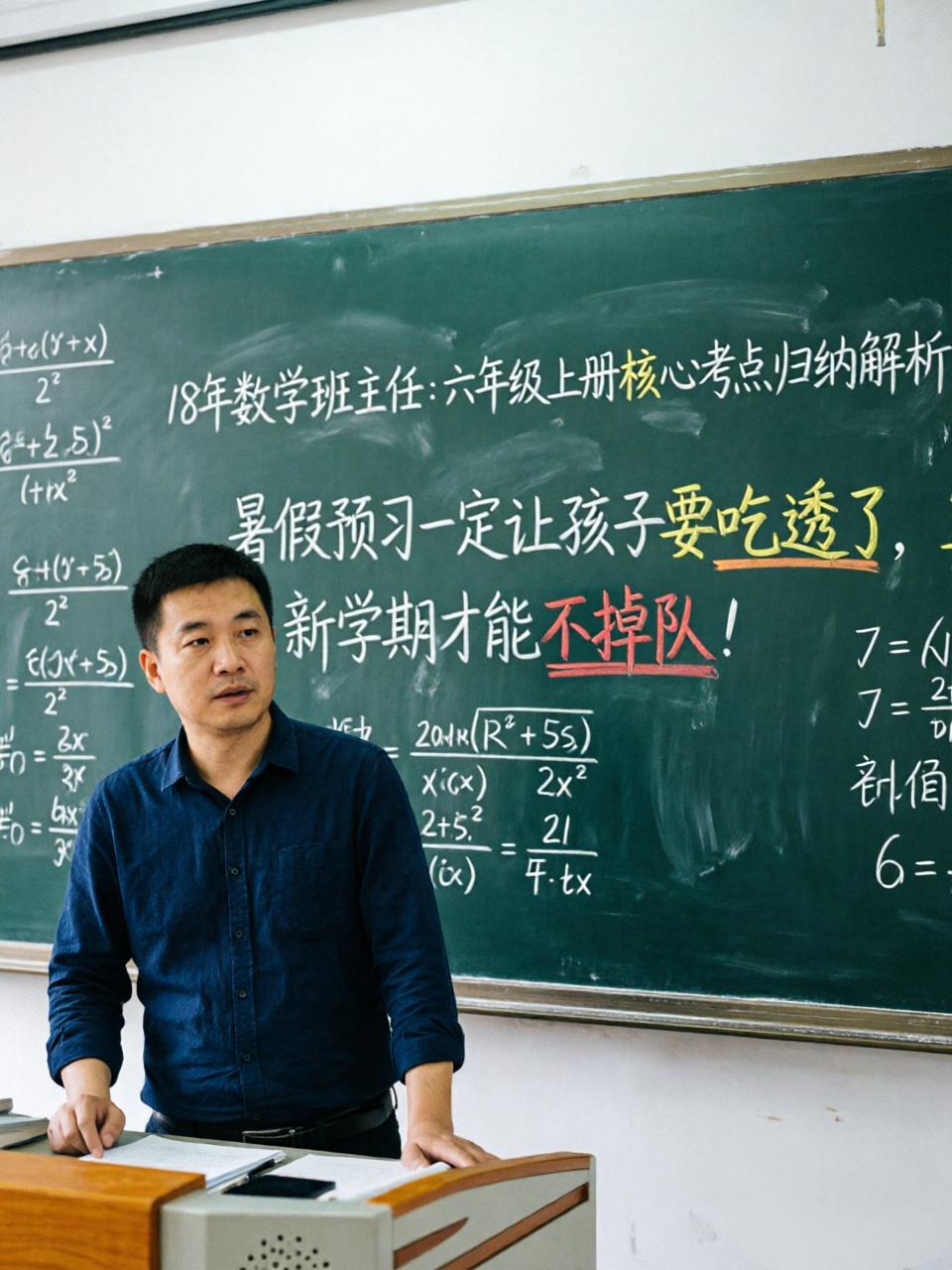 18年数学班主任：
六年级上册核心考点归纳解析，
暑假预习一定让孩子要吃透了，