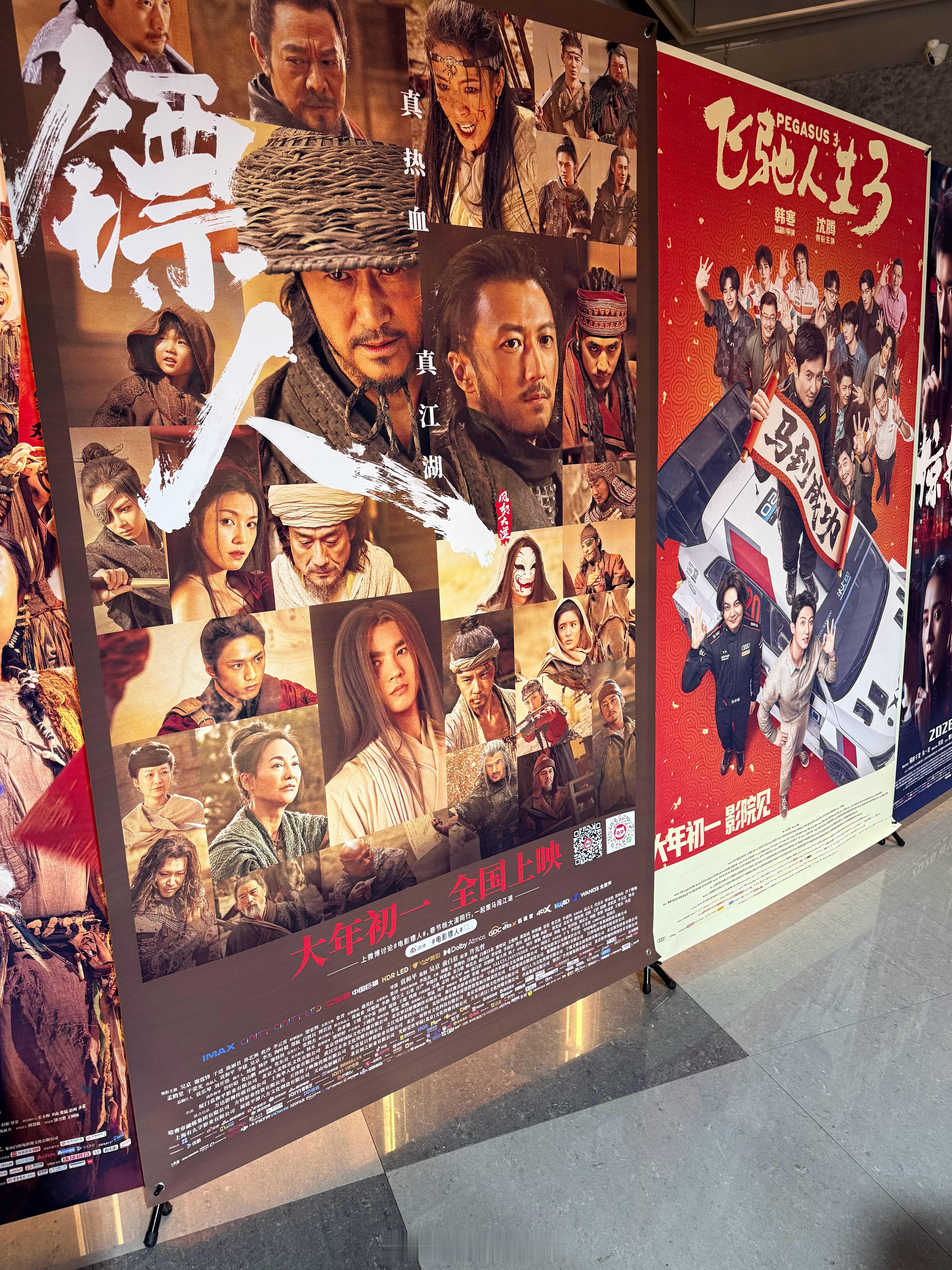 一口气补看了春节档，这会中场休息待会看飞驰人生3，镖人的武打从头到尾确实看爽了电