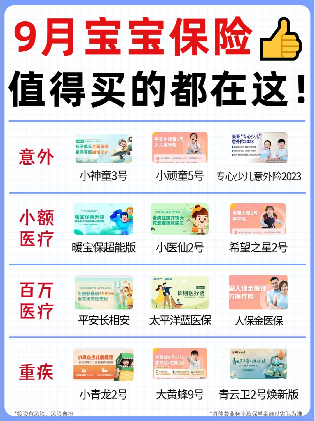 宝宝保险抄作业👍值得买的清单都在这了