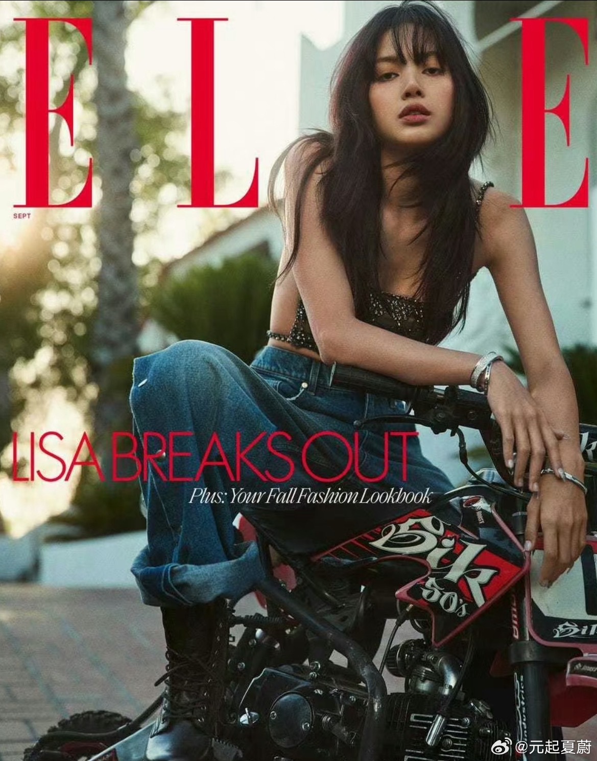 Lisa双金九双银十，很权威👍📓金九：1️⃣ELLE US 9月刊2️⃣EL