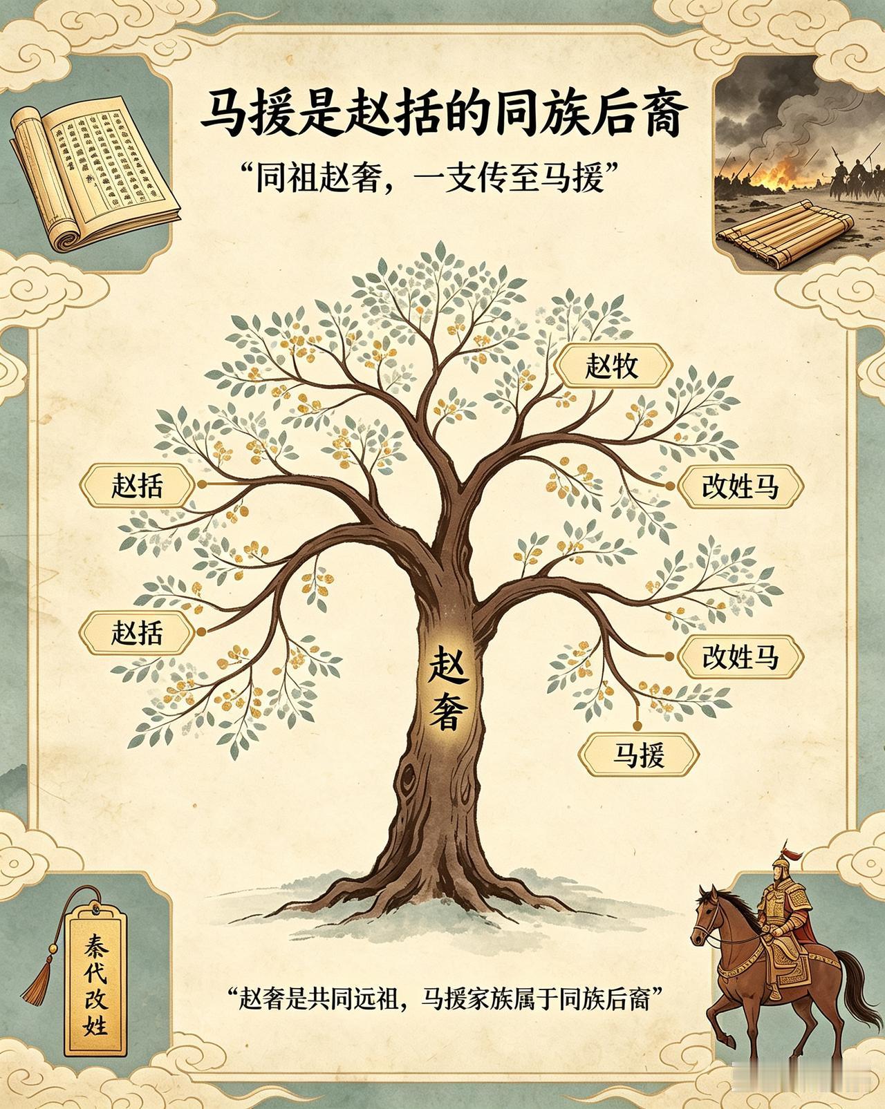 历史冷知识:      东汉初年名将马援是纸上谈兵的赵括是同族后裔。

公元前2