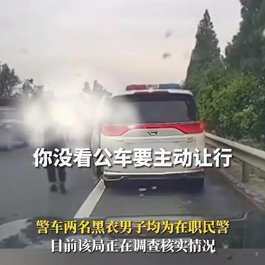 警车高速逼停私家车事件，让我想起毛主席给老乡毛驴让路的故事，主席的让路之举必定会