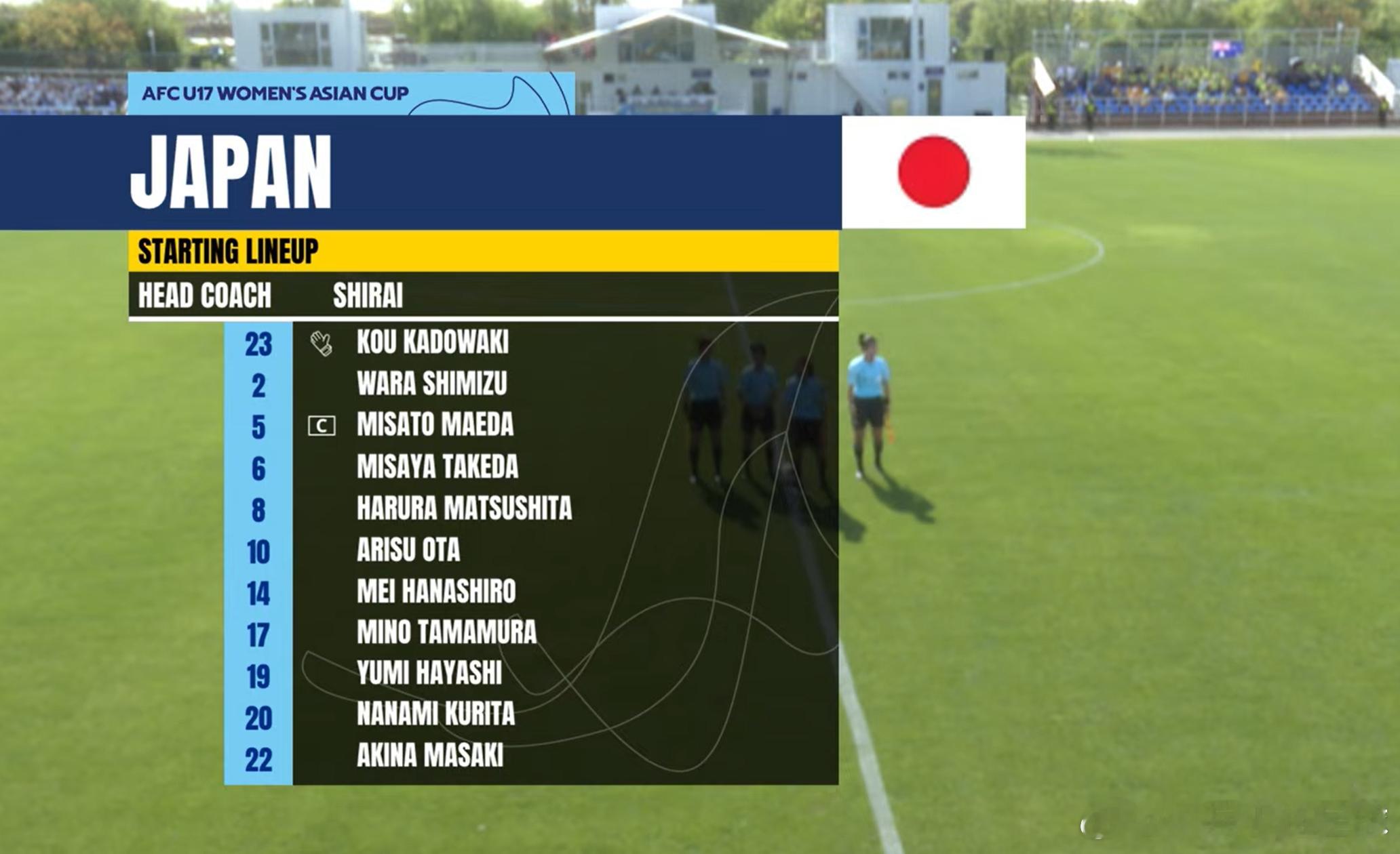 NadeshikoJapan  【比赛日·先发】u17日本女子代表 在中国苏州举