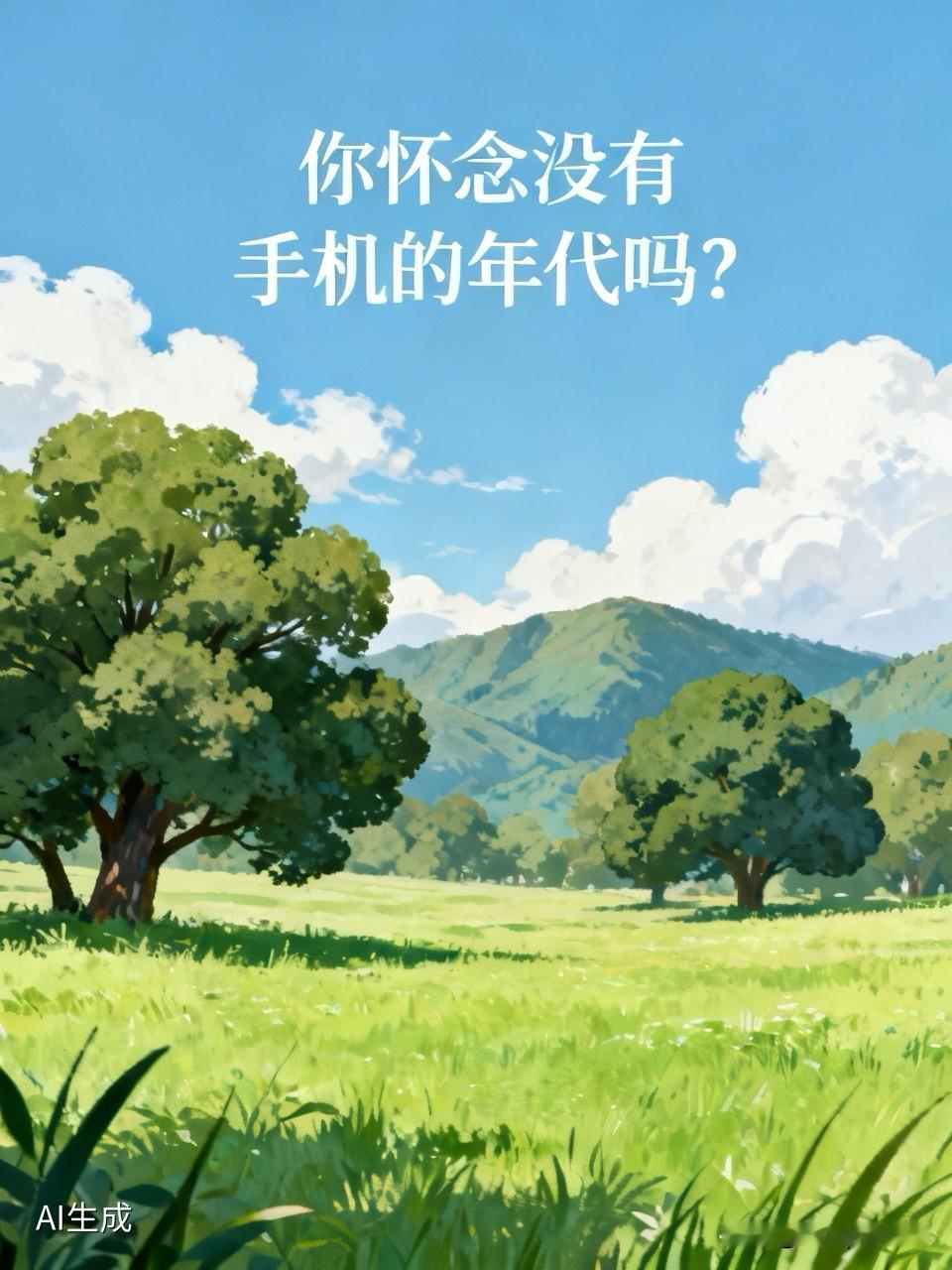 我超怀念没有手机的年代。现在一机在手，生活确实方便了，旅游、出行都靠它。但总觉得