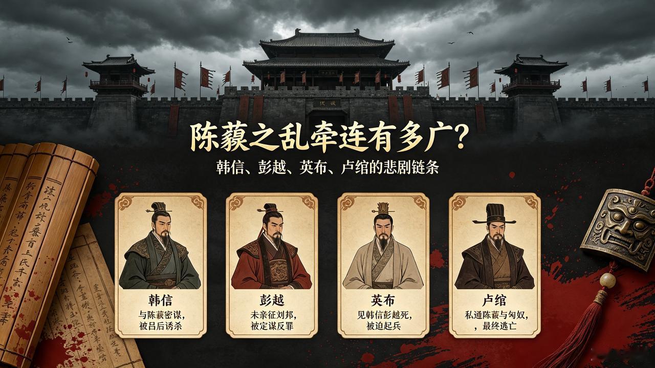 陈豨:       没有我，刘邦能顺利弄垮四个异姓王吗？

韩信:       