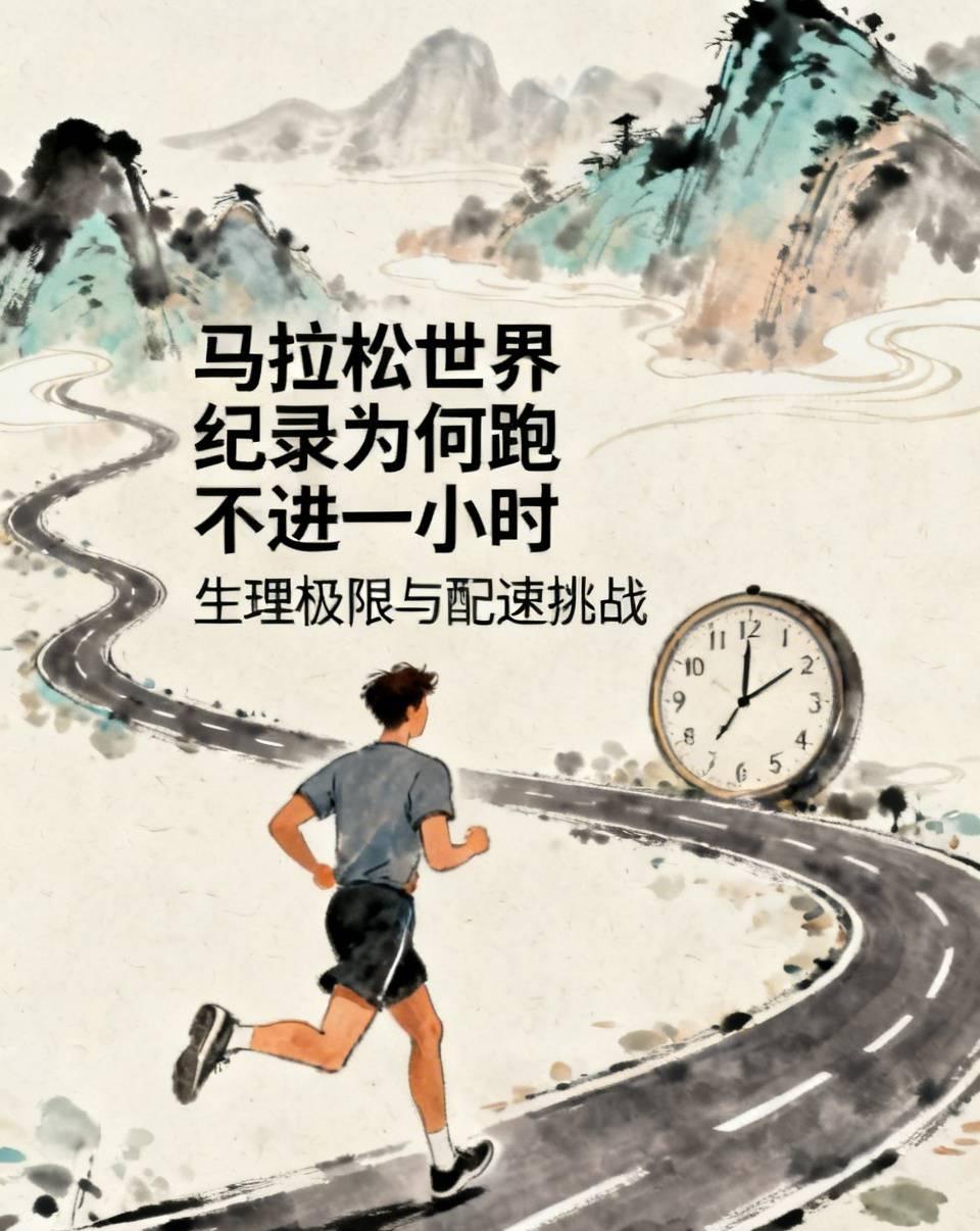 42.195公里想1小时跑完，每公里配速要做到1分26秒，远超人类身体承受上限。