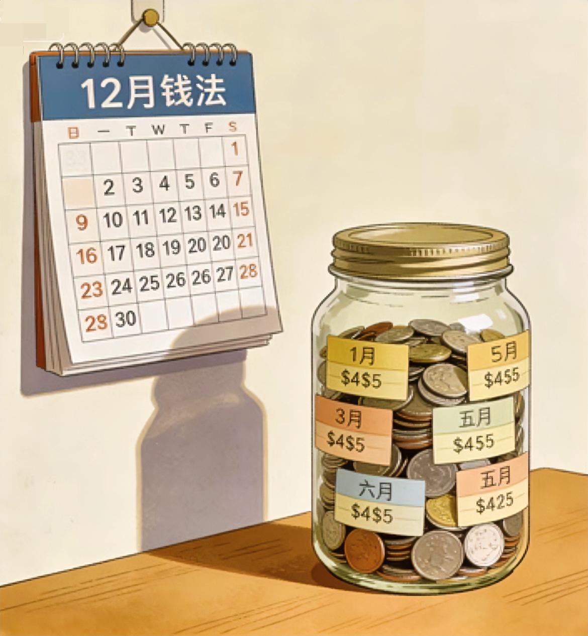 别再瞎存钱了！12月存钱法的秘密曝光

最近网络上流行一种储蓄的方法，叫作12月