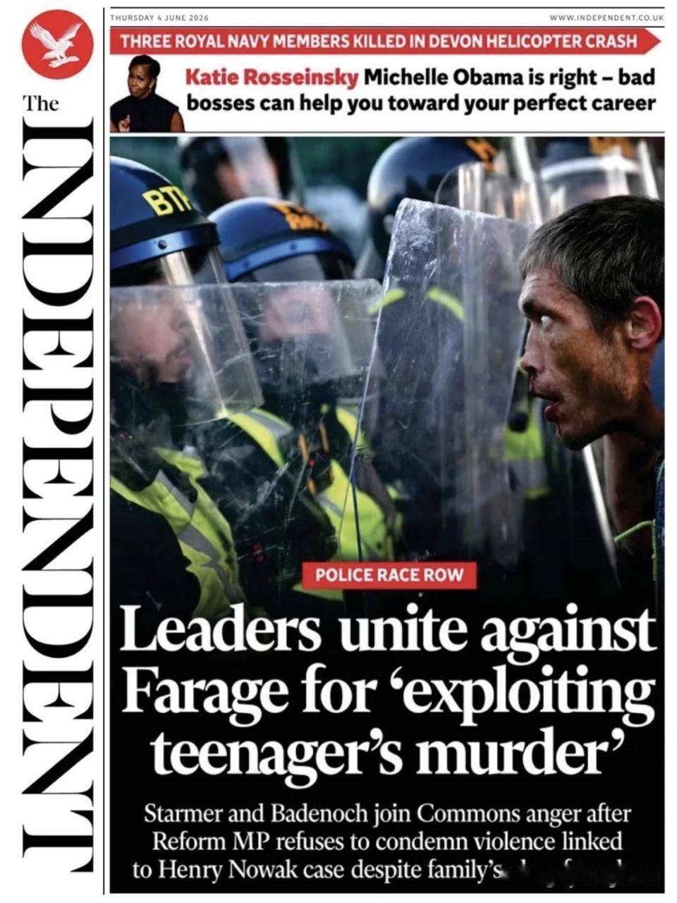 🇬🇧英国左翼媒体群起抨击“英国改革党”（Reform UK）领导人奈杰尔·法