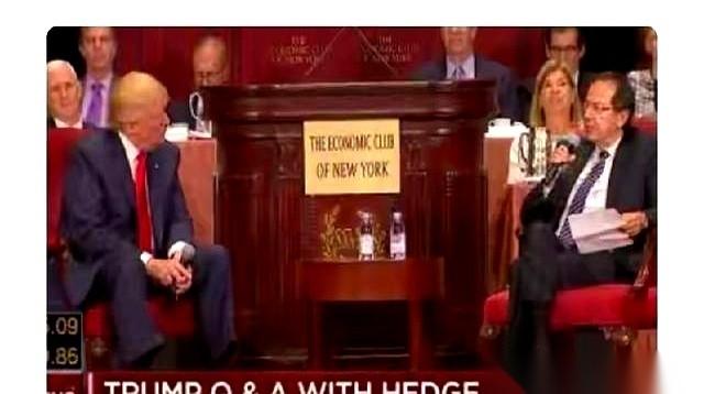 给特朗普竞选砸了几千万美元的那个华尔街大亨，约翰·保尔森，一边在电视上痛斥“工作