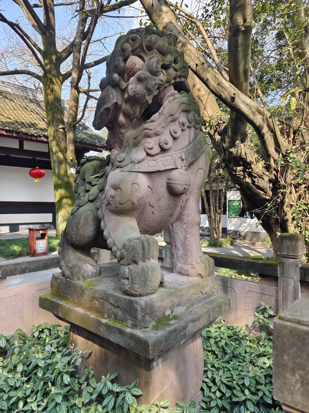 成都草堂寺咸丰八年石狮