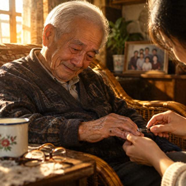 我给独居爷爷请男保姆，三月后他说别来了，回去看到一幕我愣住