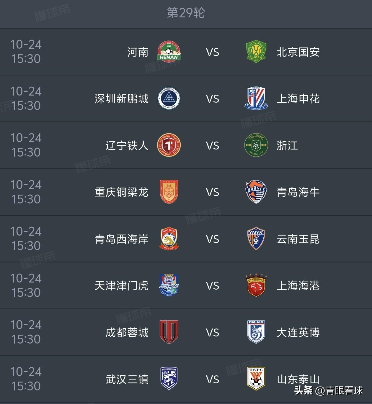 中超第29轮预测
1，成都蓉城1比2大连英博
2，武汉三镇0比3山东泰山
3，河