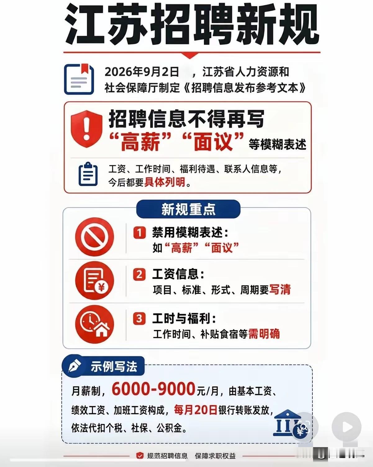 江苏率先出手，告别“高薪面议”的套路！
找工作的朋友都懂，刷招聘软件经常看见“高