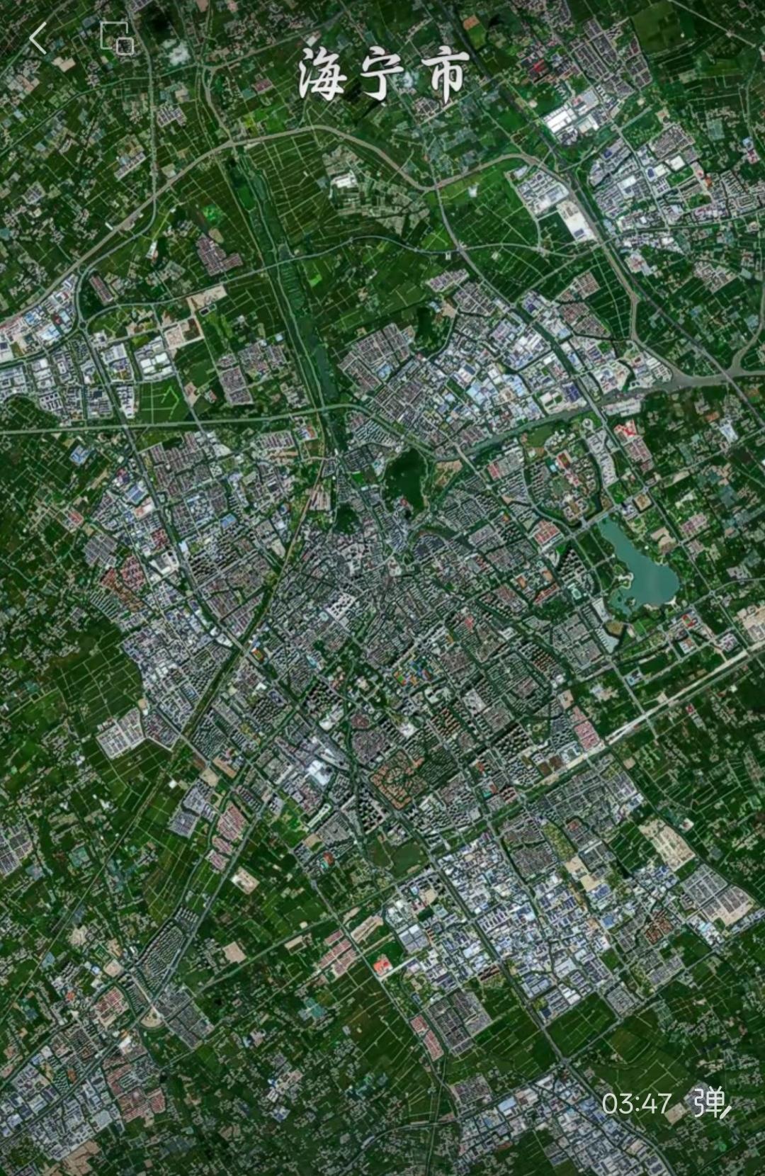 浙江省海宁市高清卫星图