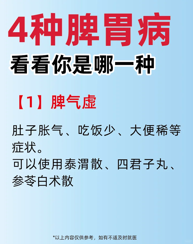 脾胃病其实也就有4种 看看自己是哪一种