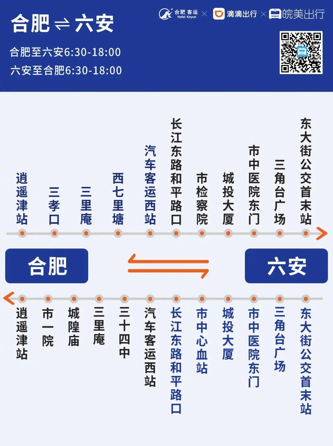 【#合肥往返六安站点巴士最新价格#：成人14.9元，儿童9.95元】2月21日，