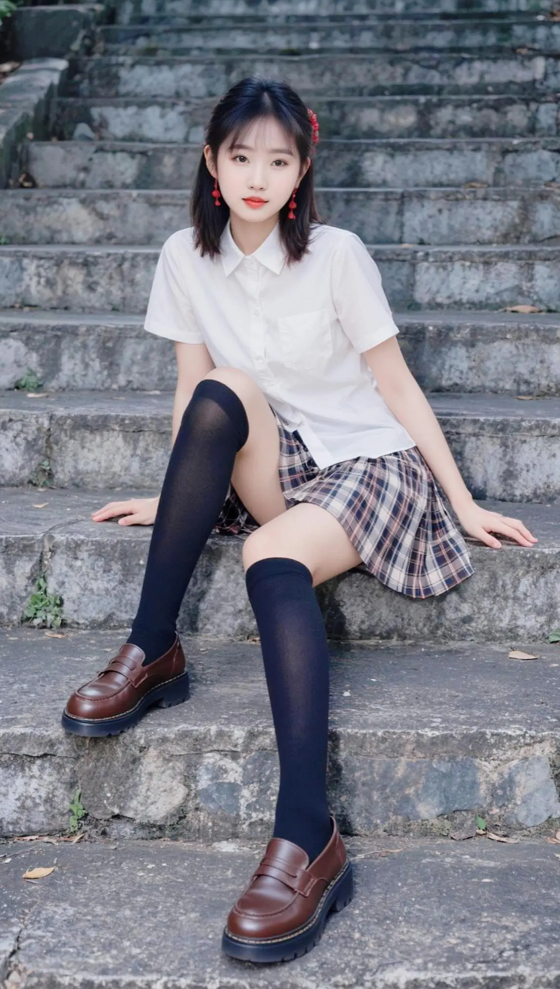 AI日系楼梯照 ai创作 腰精已上线 二创激励计划 伙伴计划