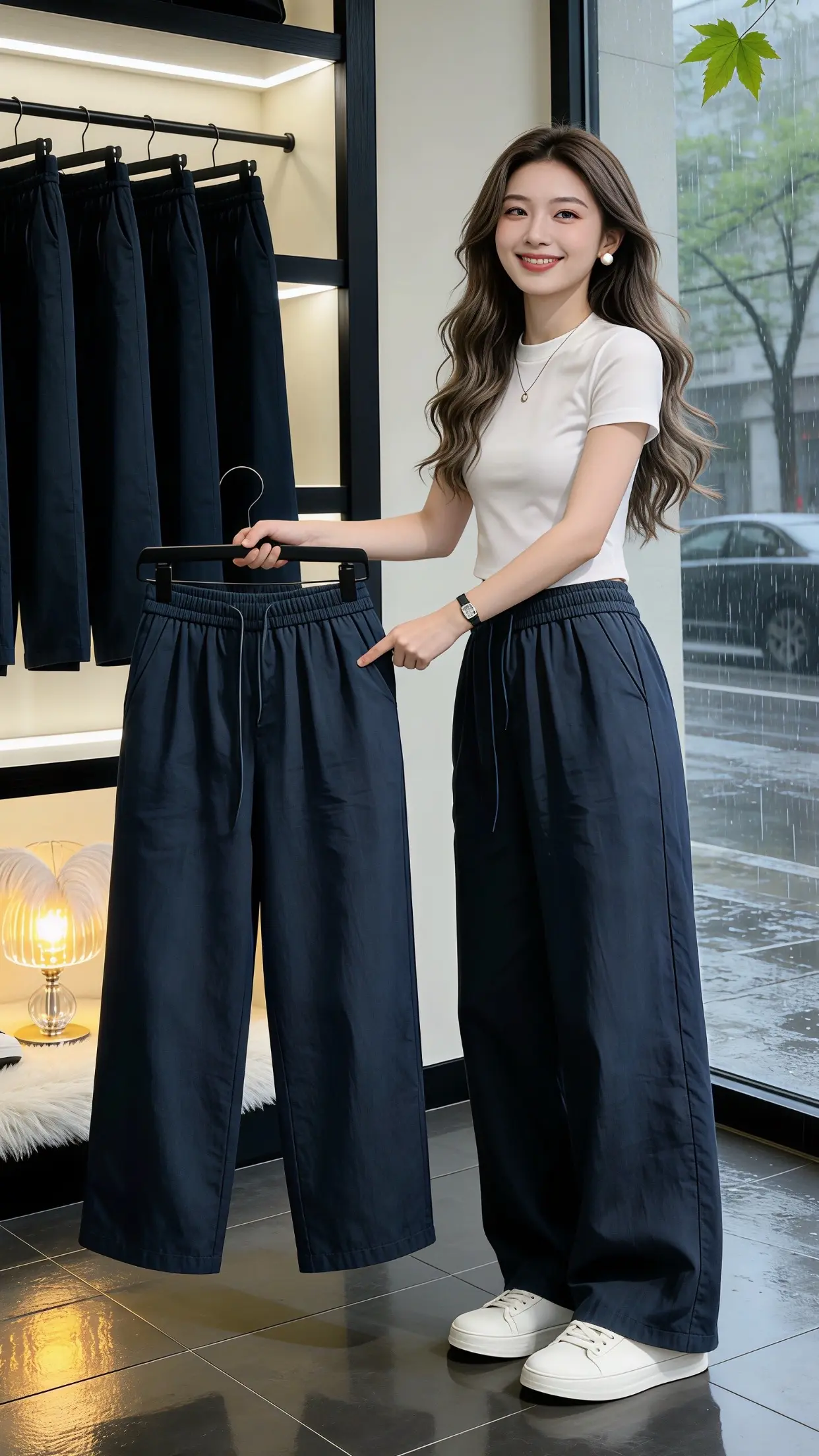 春款上新 好看的裤子怎么会嫌多 高腰垂感休闲裤 穿出自己的风格 百搭神裤