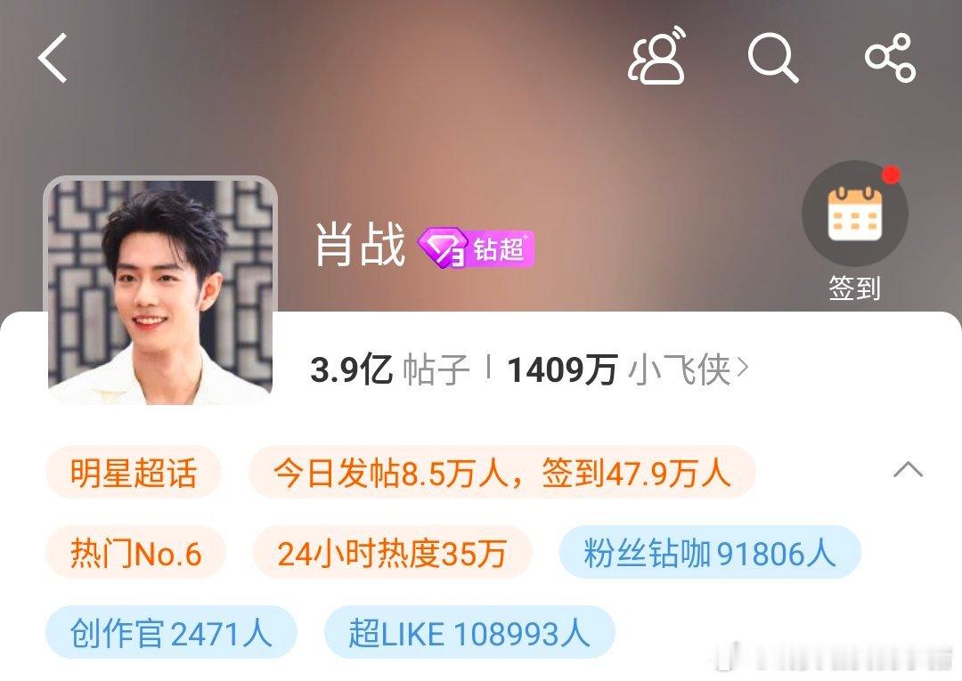 内娱超 Like 破 10 万的明星🈶肖战 成毅 鞠婧祎 田栩宁 ​​​
