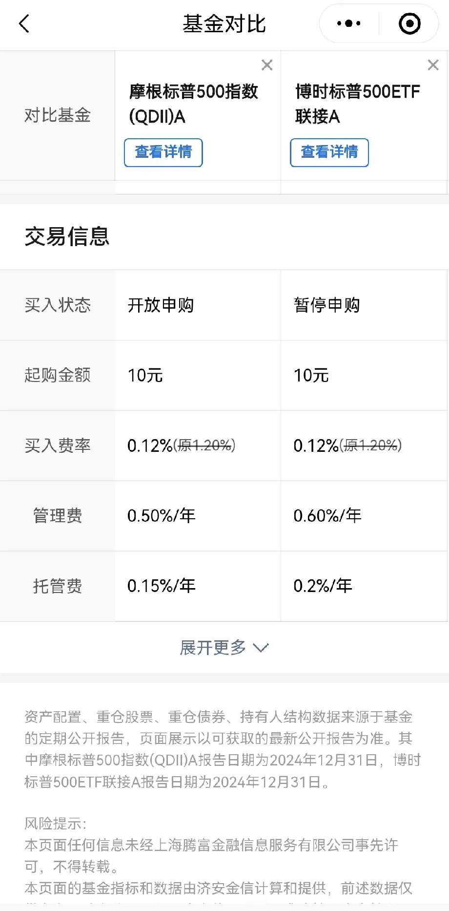 之前定投的博时标普500etf连接 好像一直限购，定投好几个月都是失败。

查了