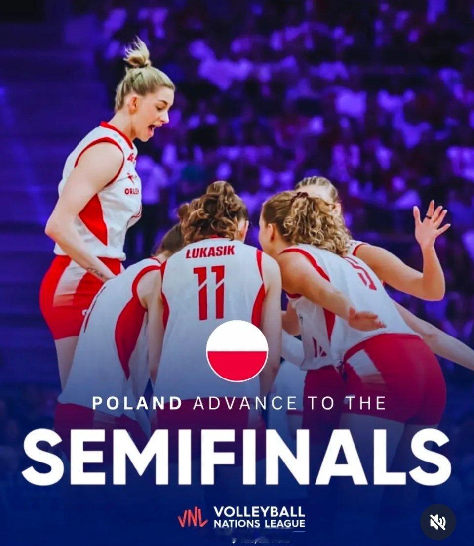 女排[超话]2025世界女排联赛 四强出炉:✅波兰女排🇵🇱❌中国🇨🇳女排