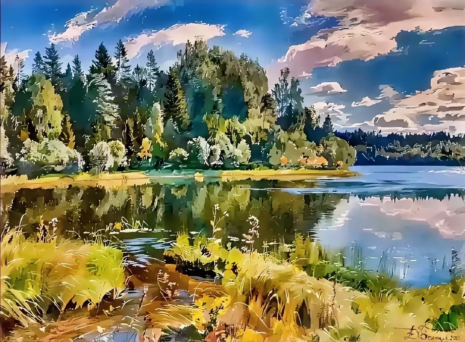 俄罗斯画家 Dmitry Belyukin绘画作品欣赏风景遇见艺术遇见美好 ​​
